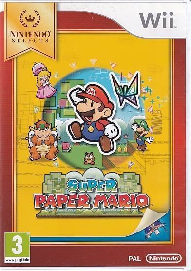 Super Paper Mario - Wii (Nintendo Selects) - (B Grade) (Genbrug)